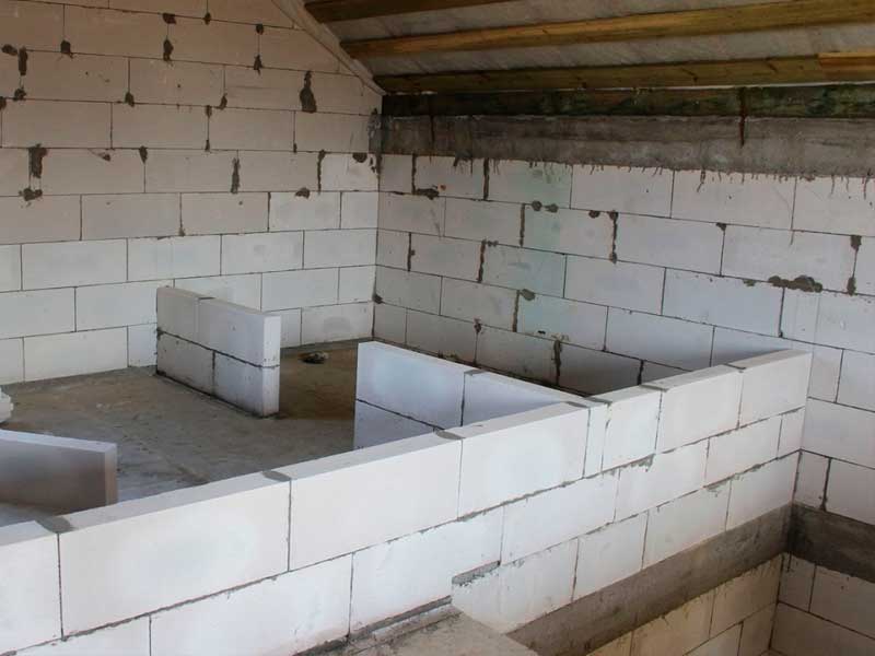 Межкомнатные перегородки из газобетона - монтаж и устройство 