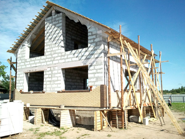 облицовка из газобетона